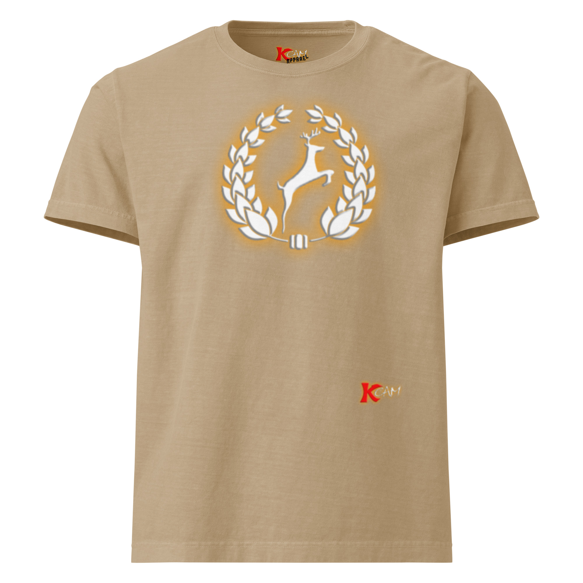 Kcam Mens Heavyweight T-Shirt (Wht Emblem) - Image 7